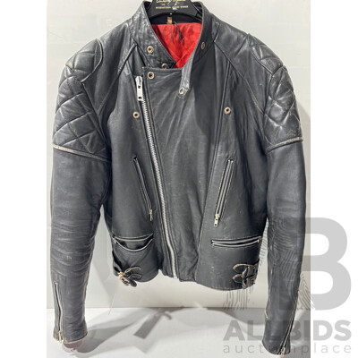Retro Real Leather English Made Motorcycle Jacket