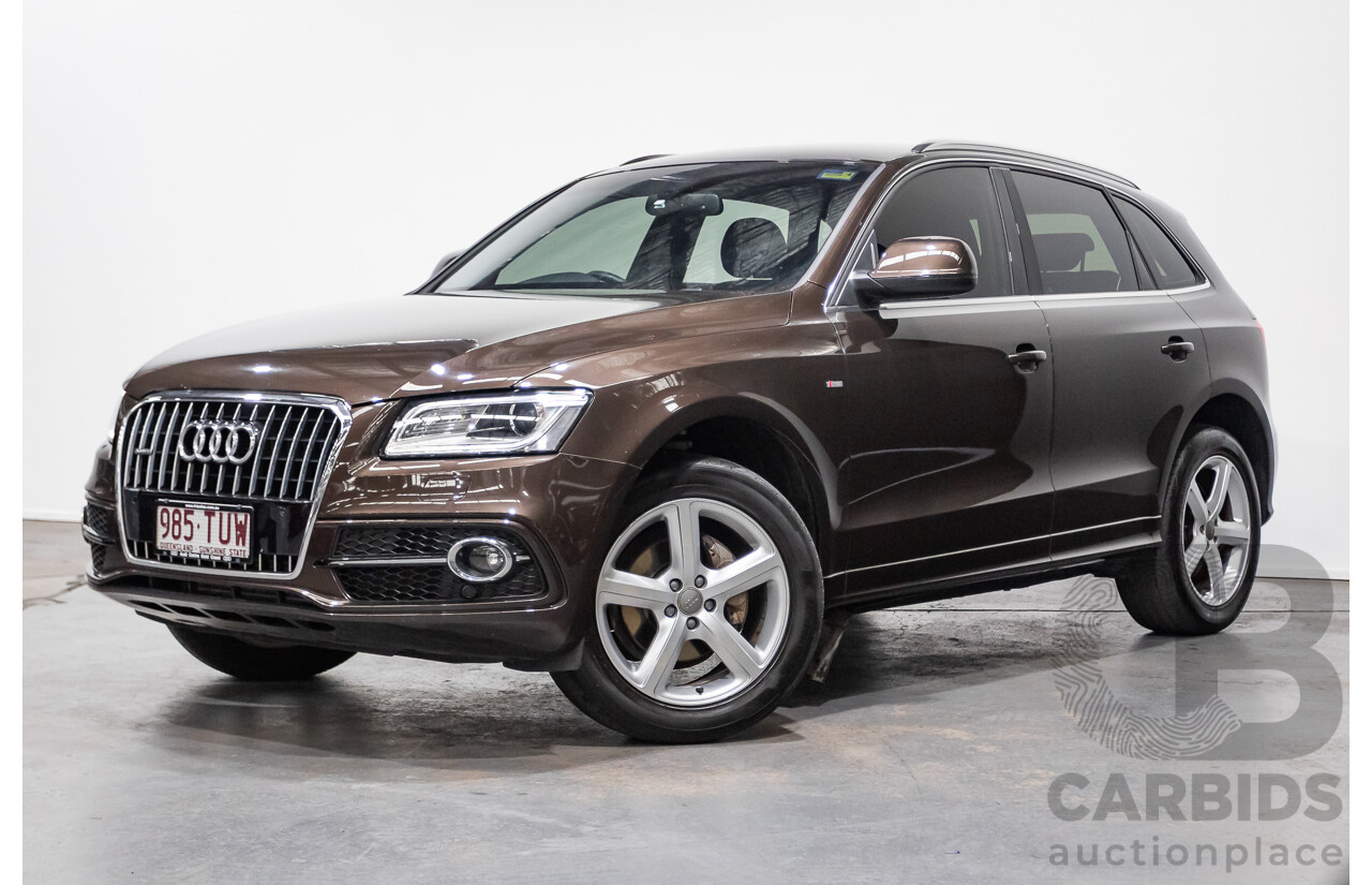 4/2014 Audi Q5 2.0 TDI Quattro 8R (AWD) MY14 4d Wagon Teak Brown Metallic Turbo Diesel 2.0L