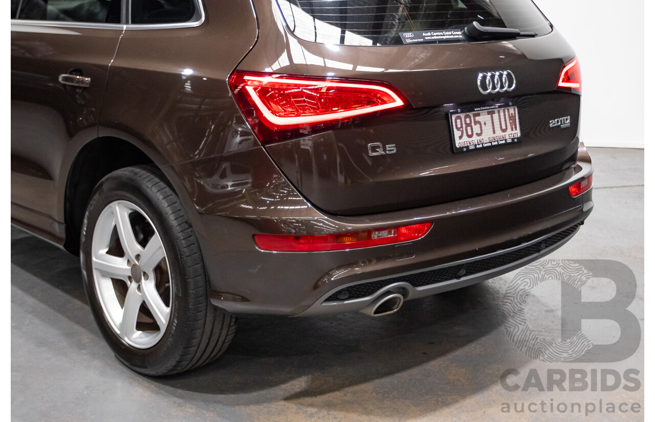 4/2014 Audi Q5 2.0 TDI Quattro 8R (AWD) MY14 4d Wagon Teak Brown Metallic Turbo Diesel 2.0L