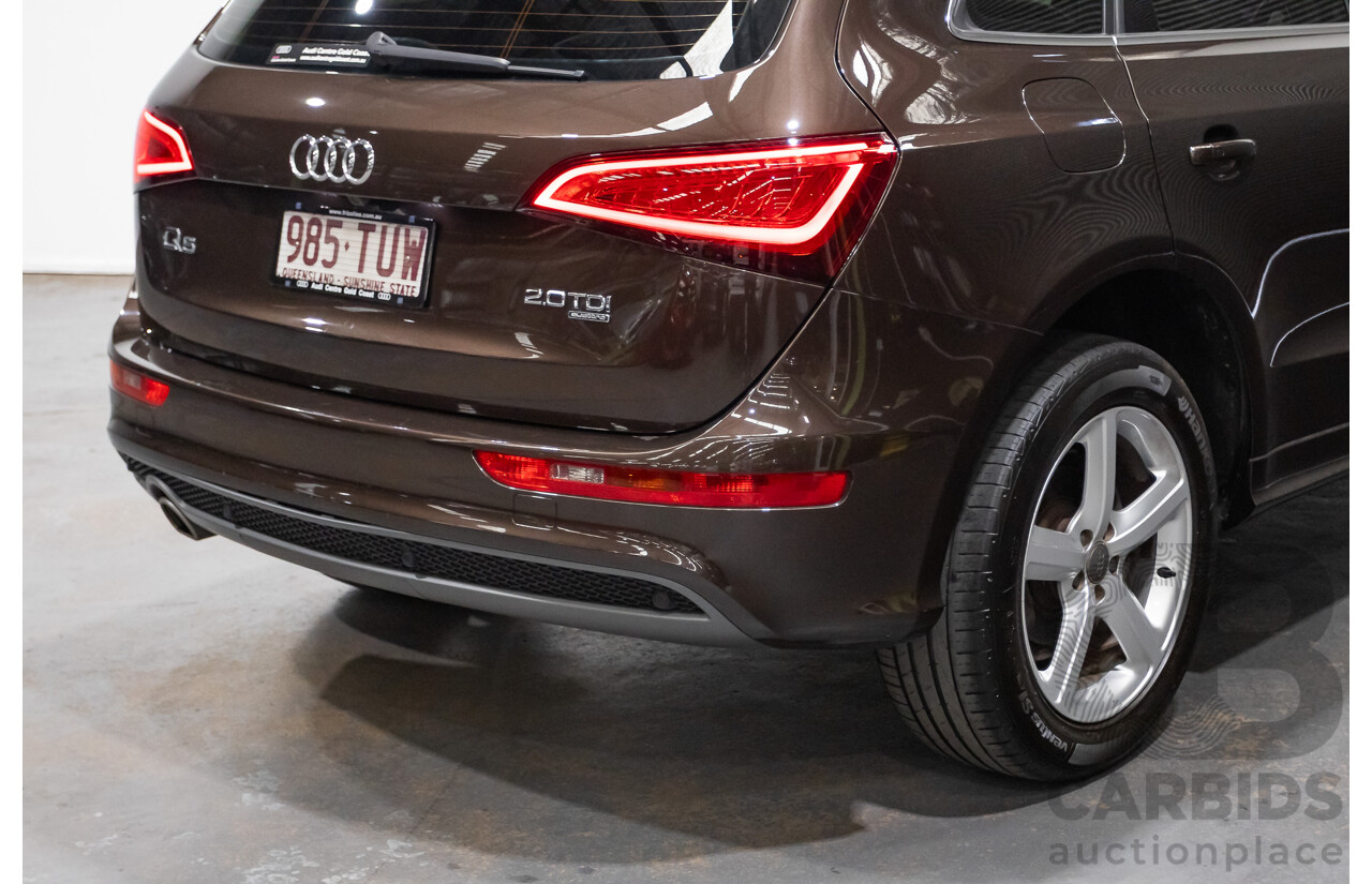 4/2014 Audi Q5 2.0 TDI Quattro 8R (AWD) MY14 4d Wagon Teak Brown Metallic Turbo Diesel 2.0L