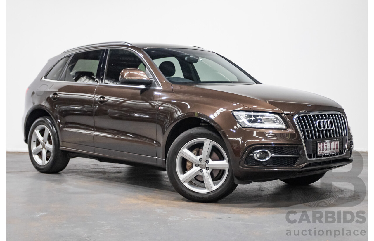 4/2014 Audi Q5 2.0 TDI Quattro 8R (AWD) MY14 4d Wagon Teak Brown Metallic Turbo Diesel 2.0L
