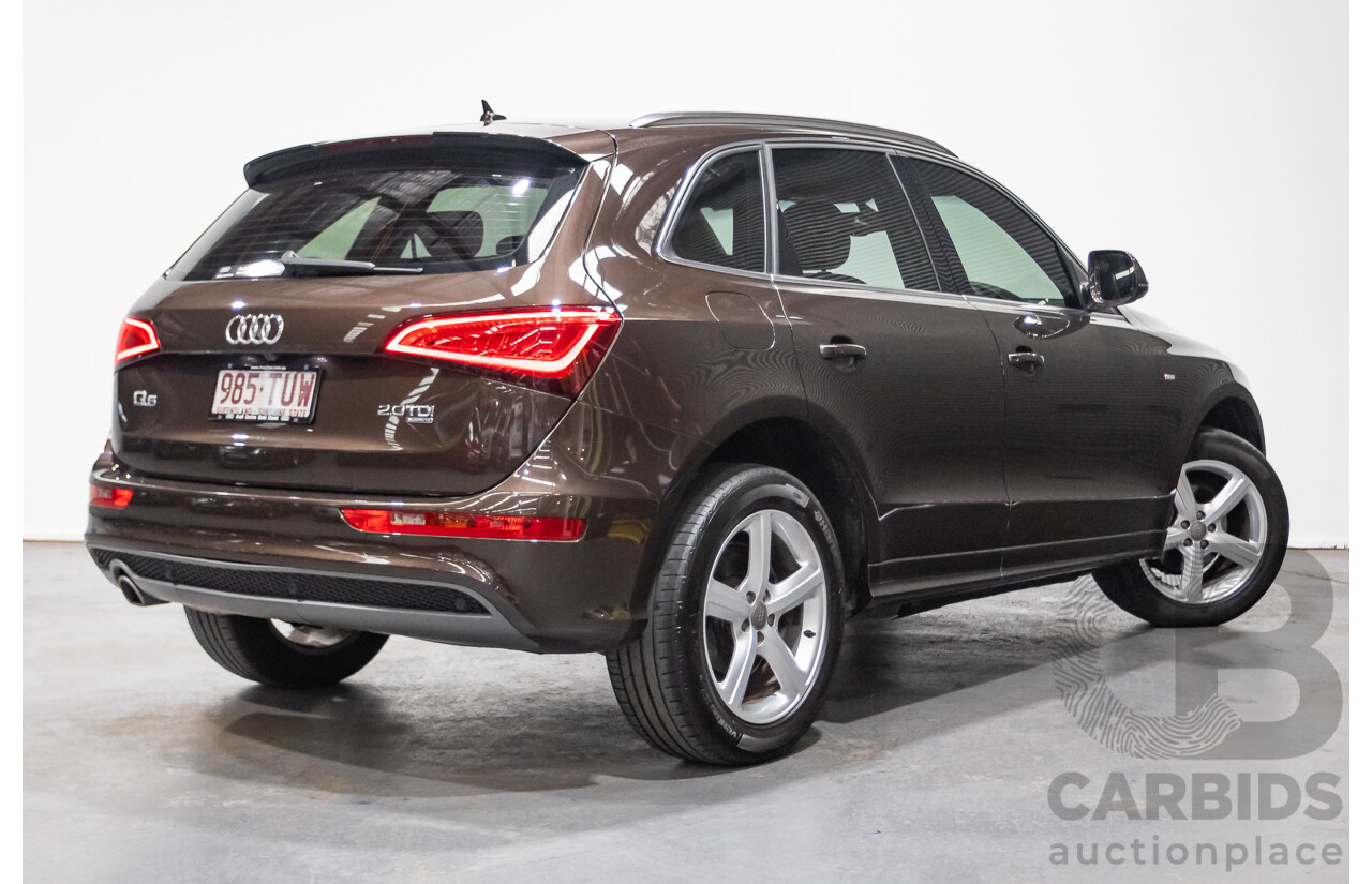 4/2014 Audi Q5 2.0 TDI Quattro 8R (AWD) MY14 4d Wagon Teak Brown Metallic Turbo Diesel 2.0L