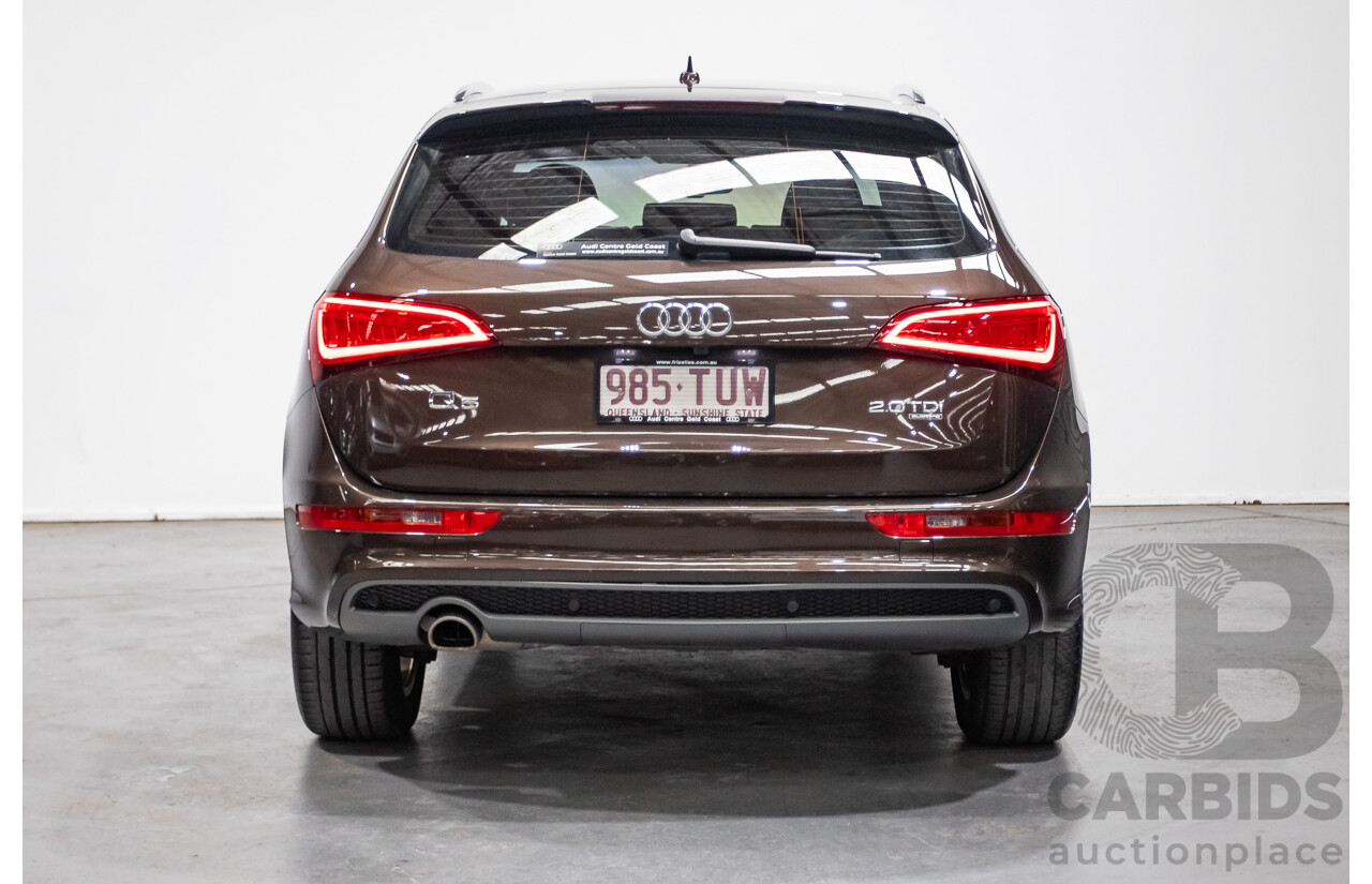 4/2014 Audi Q5 2.0 TDI Quattro 8R (AWD) MY14 4d Wagon Teak Brown Metallic Turbo Diesel 2.0L