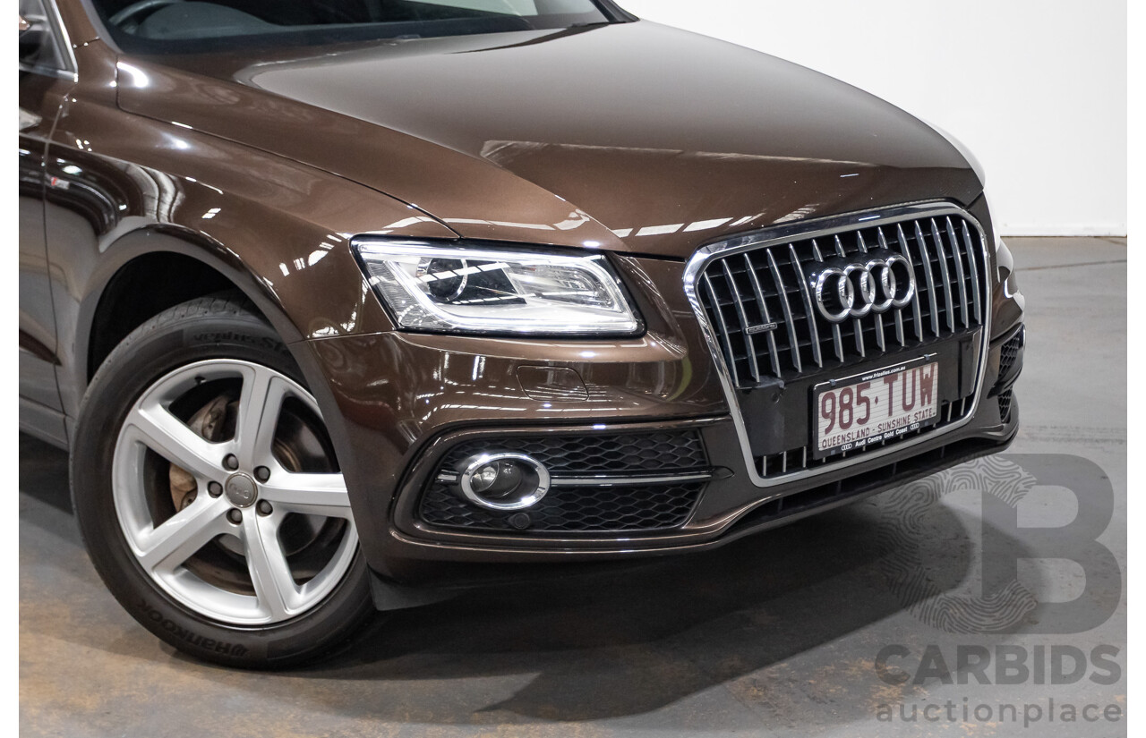4/2014 Audi Q5 2.0 TDI Quattro 8R (AWD) MY14 4d Wagon Teak Brown Metallic Turbo Diesel 2.0L