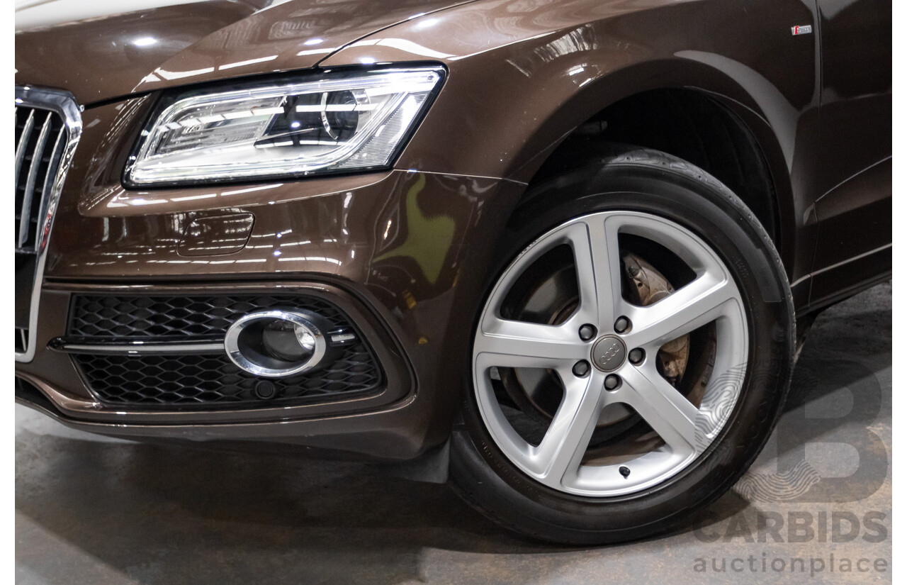 4/2014 Audi Q5 2.0 TDI Quattro 8R (AWD) MY14 4d Wagon Teak Brown Metallic Turbo Diesel 2.0L