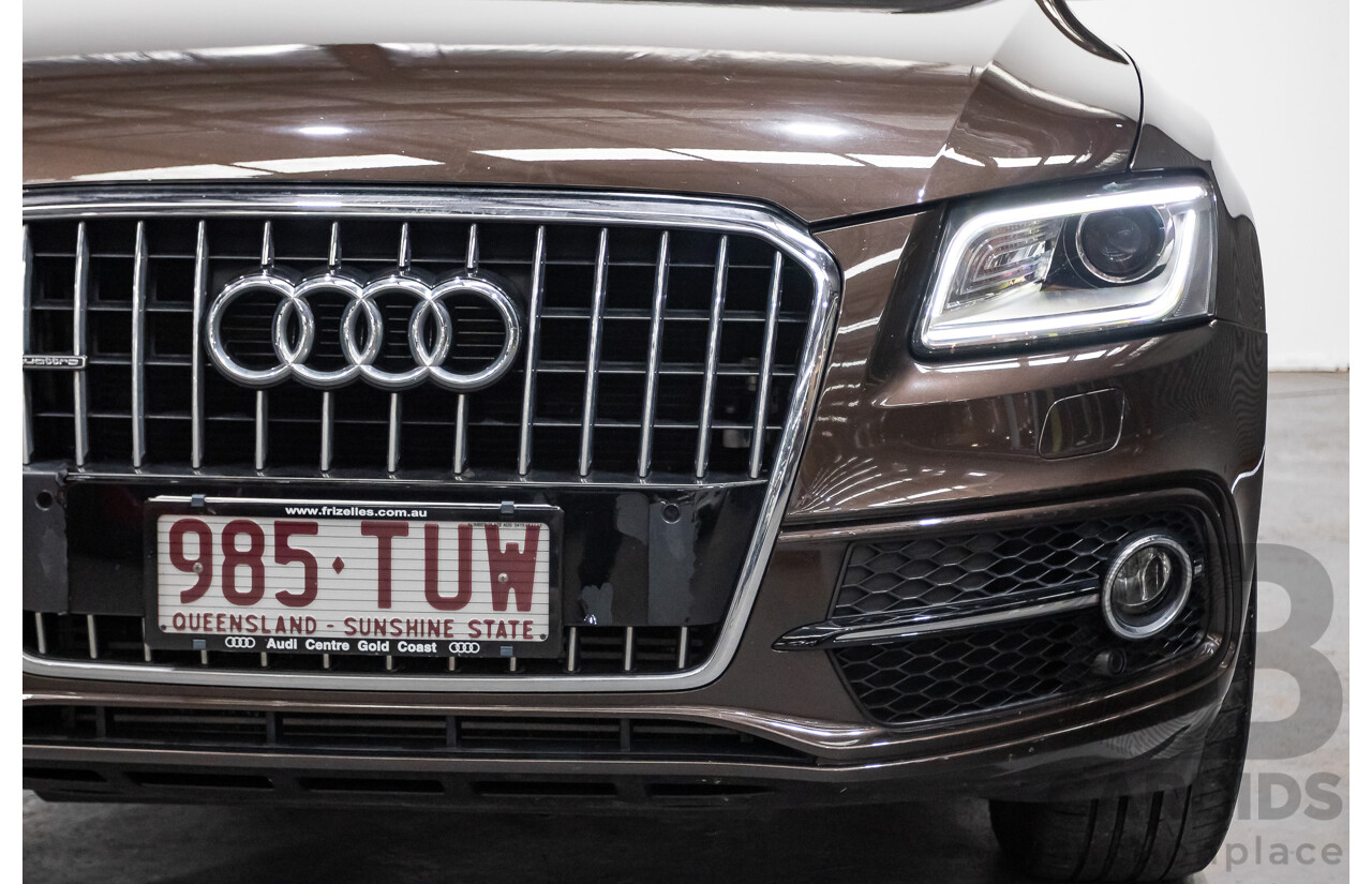 4/2014 Audi Q5 2.0 TDI Quattro 8R (AWD) MY14 4d Wagon Teak Brown Metallic Turbo Diesel 2.0L