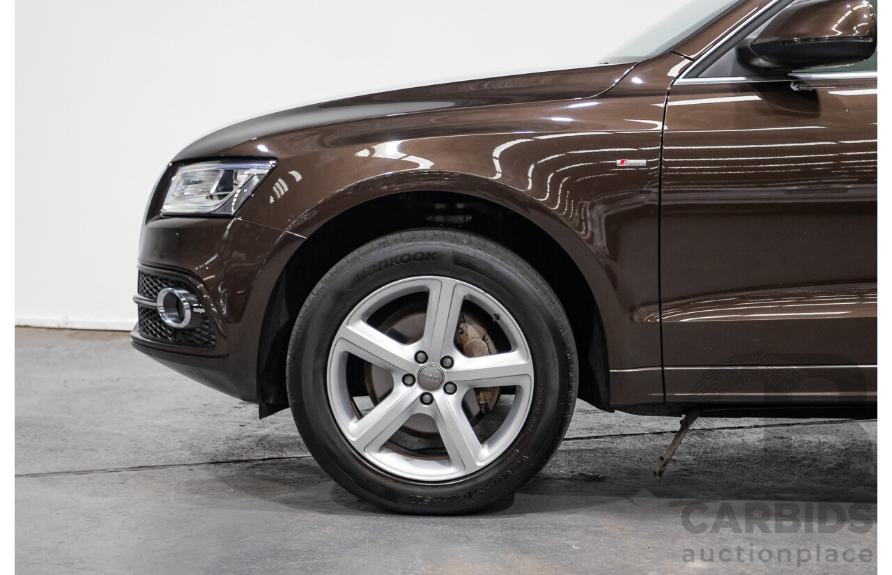 4/2014 Audi Q5 2.0 TDI Quattro 8R (AWD) MY14 4d Wagon Teak Brown Metallic Turbo Diesel 2.0L