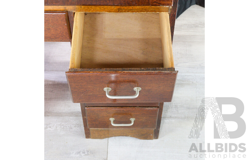 Art Deco Oak Desk