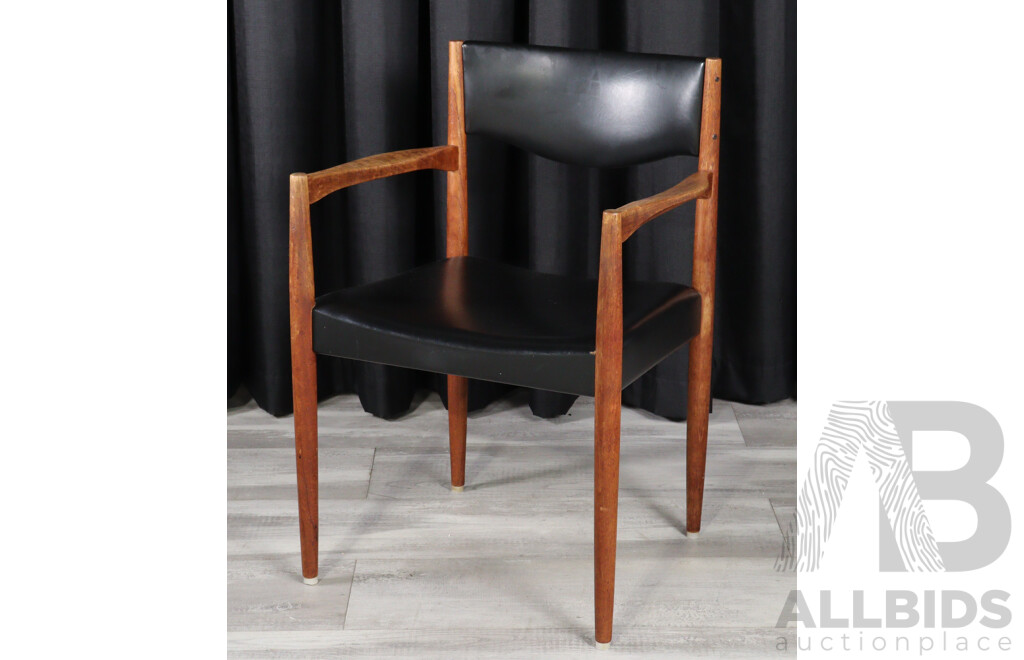 Mid Century Teak Framed Carver