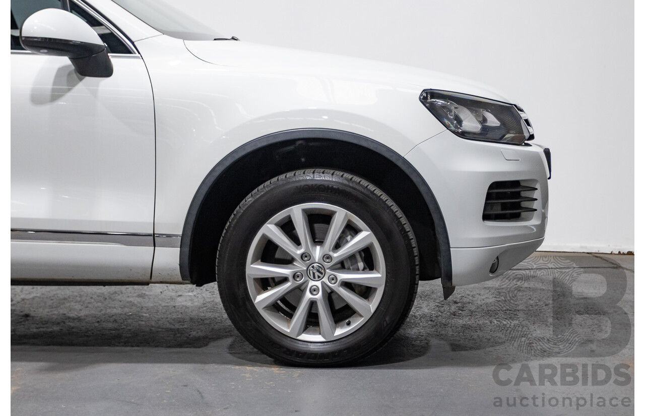 6/2014 Volkswagen Touareg 150 TDI (AWD) 7P MY14 4d Wagon White Turbo Diesel 3.0L