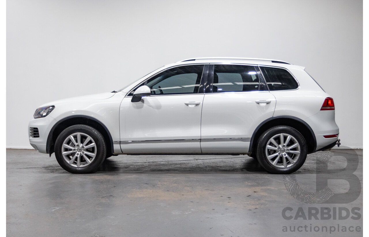 6/2014 Volkswagen Touareg 150 TDI (AWD) 7P MY14 4d Wagon White Turbo Diesel 3.0L