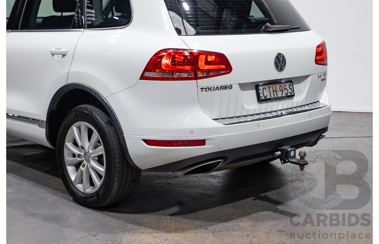 6/2014 Volkswagen Touareg 150 TDI (AWD) 7P MY14 4d Wagon White Turbo Diesel 3.0L