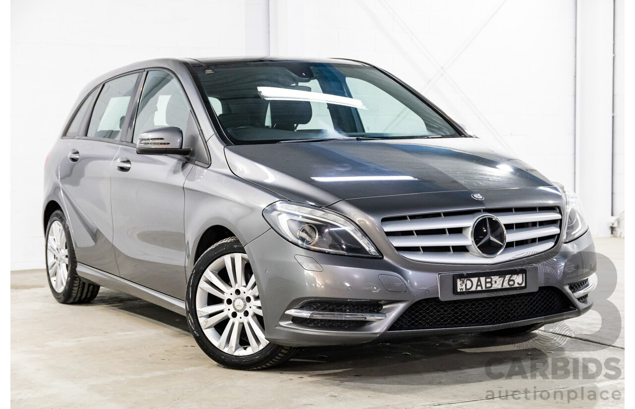 10/2014 Mercedes-Benz B180 246 MY14 5d Hatchback Mountain Grey Metallic Turbo 1.6L