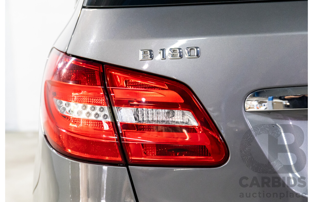 10/2014 Mercedes-Benz B180 246 MY14 5d Hatchback Mountain Grey Metallic Turbo 1.6L