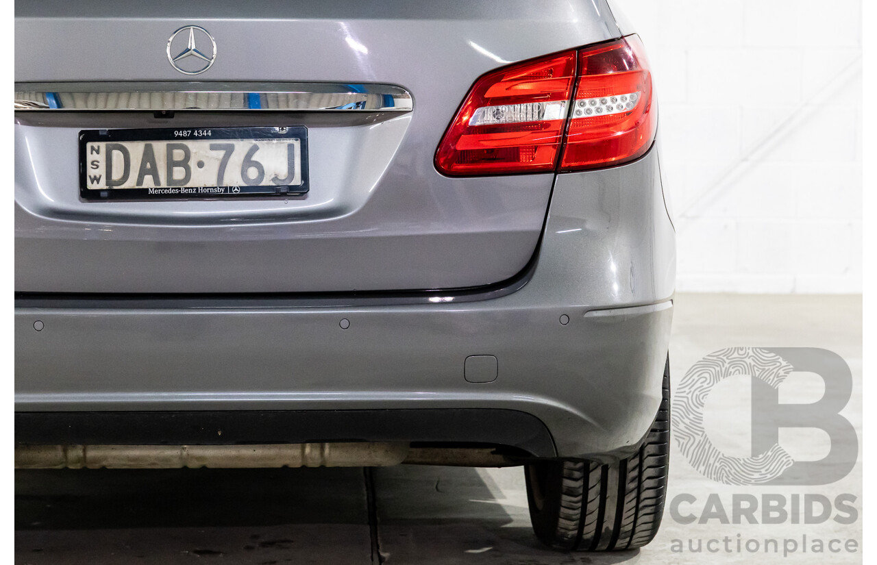 10/2014 Mercedes-Benz B180 246 MY14 5d Hatchback Mountain Grey Metallic Turbo 1.6L