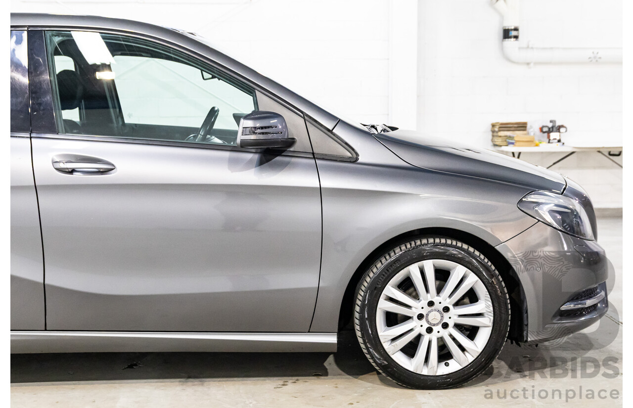 10/2014 Mercedes-Benz B180 246 MY14 5d Hatchback Mountain Grey Metallic Turbo 1.6L