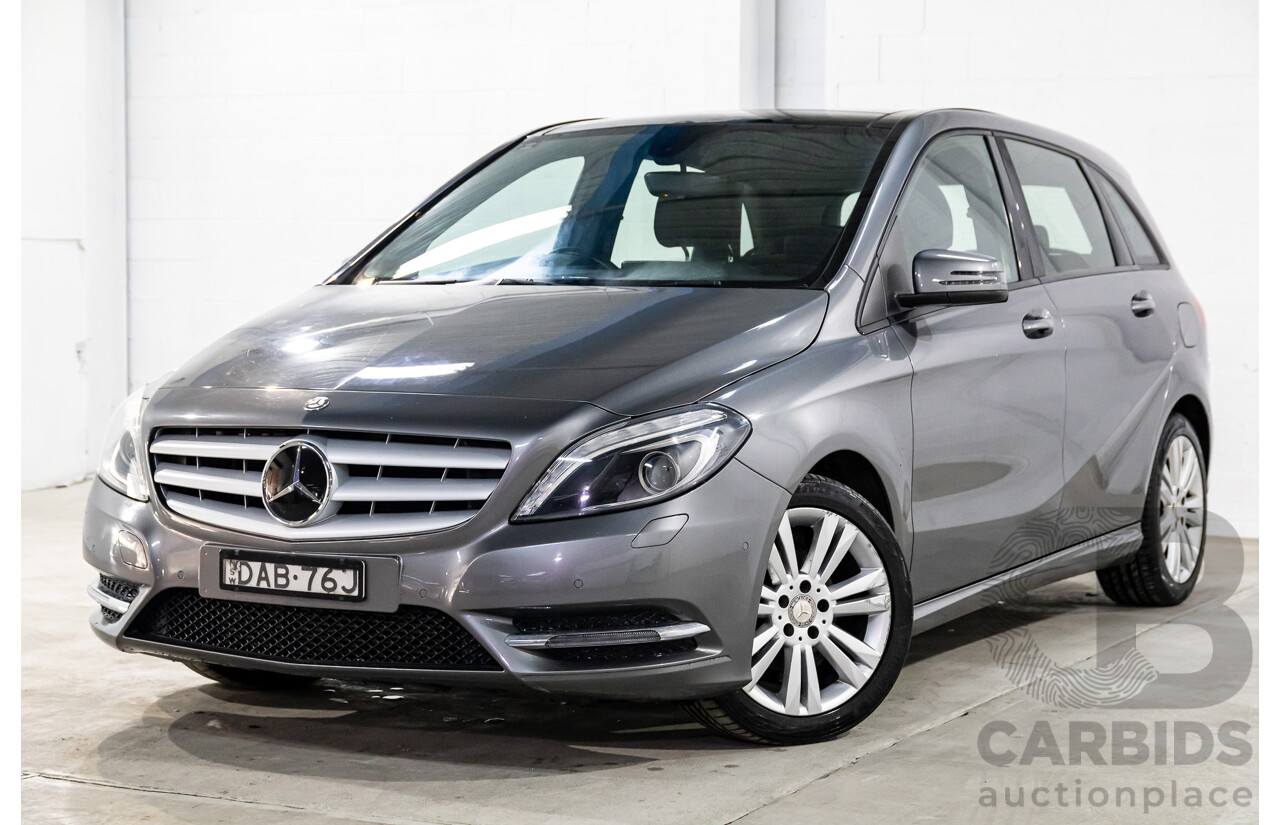 10/2014 Mercedes-Benz B180 246 MY14 5d Hatchback Mountain Grey Metallic Turbo 1.6L
