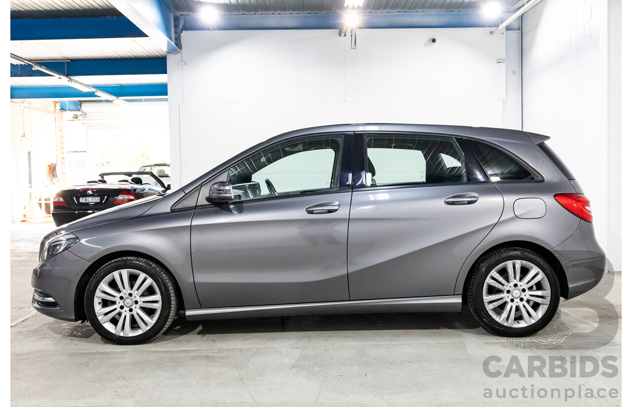 10/2014 Mercedes-Benz B180 246 MY14 5d Hatchback Mountain Grey Metallic Turbo 1.6L