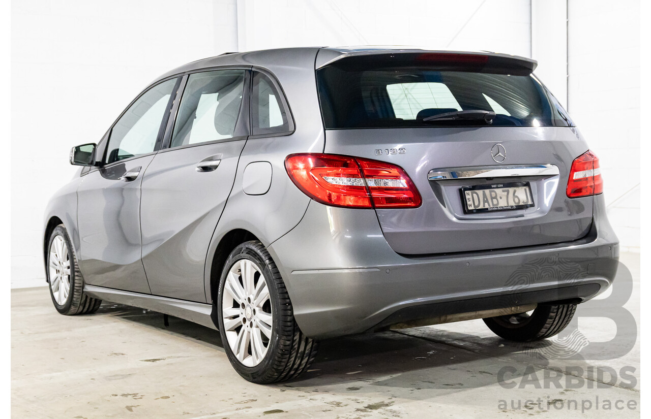 10/2014 Mercedes-Benz B180 246 MY14 5d Hatchback Mountain Grey Metallic Turbo 1.6L