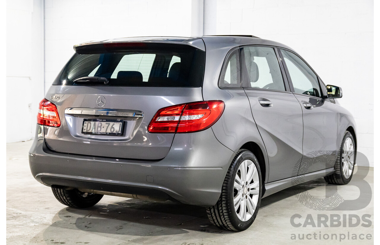 10/2014 Mercedes-Benz B180 246 MY14 5d Hatchback Mountain Grey Metallic Turbo 1.6L
