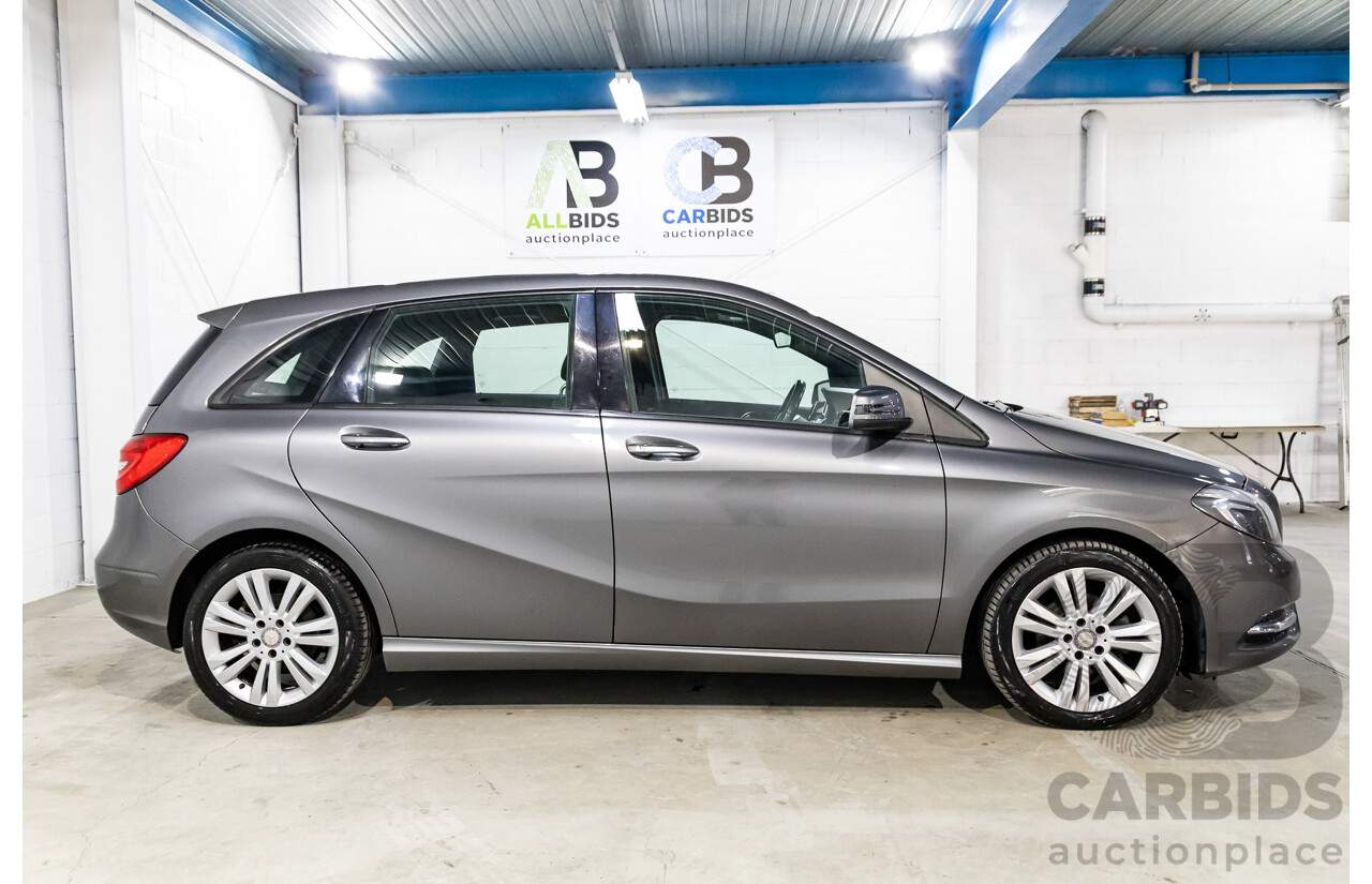 10/2014 Mercedes-Benz B180 246 MY14 5d Hatchback Mountain Grey Metallic Turbo 1.6L