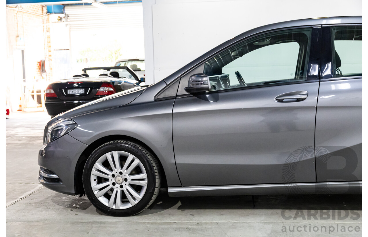 10/2014 Mercedes-Benz B180 246 MY14 5d Hatchback Mountain Grey Metallic Turbo 1.6L