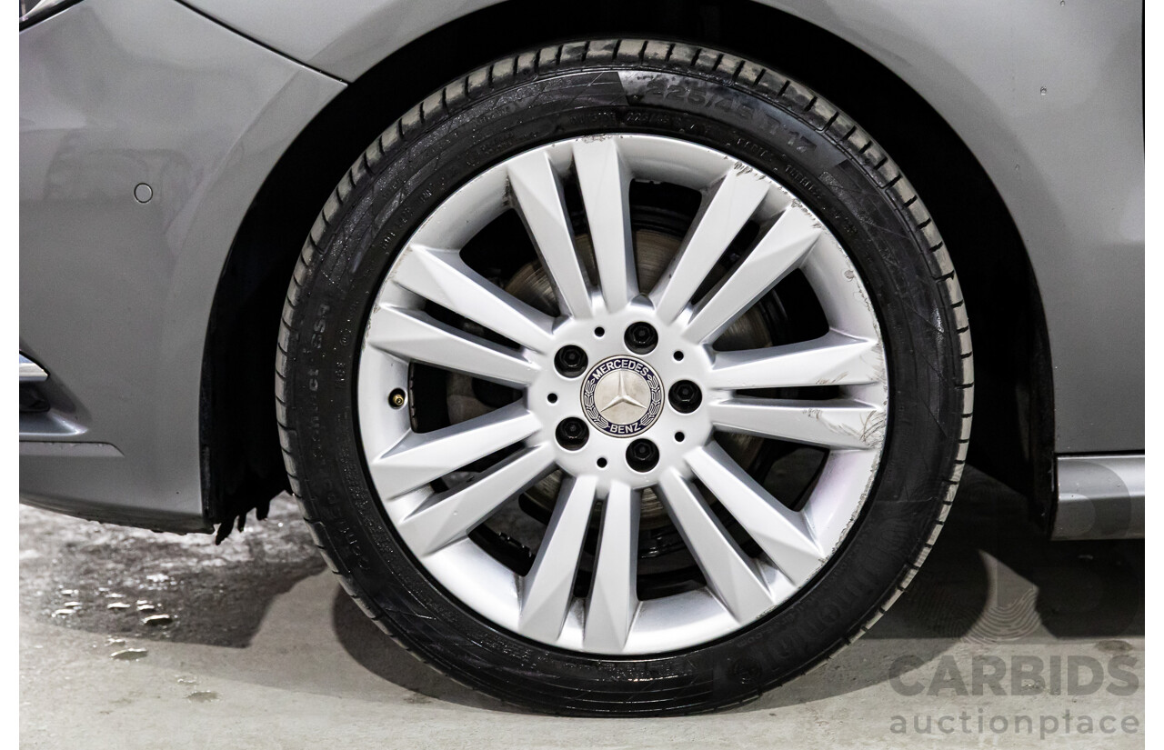 10/2014 Mercedes-Benz B180 246 MY14 5d Hatchback Mountain Grey Metallic Turbo 1.6L