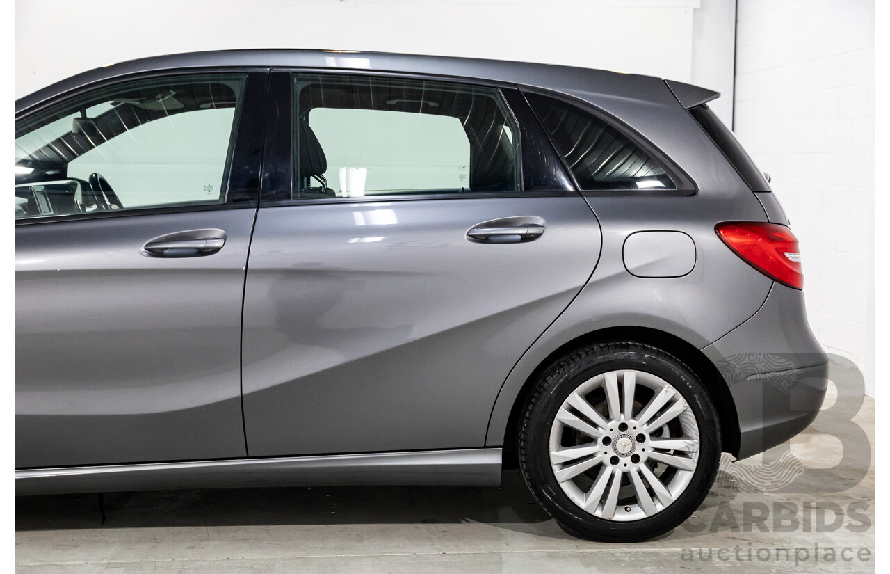10/2014 Mercedes-Benz B180 246 MY14 5d Hatchback Mountain Grey Metallic Turbo 1.6L