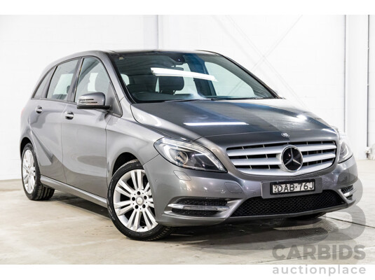 10/2014 Mercedes-Benz B180 246 MY14 5d Hatchback Mountain Grey Metallic Turbo 1.6L