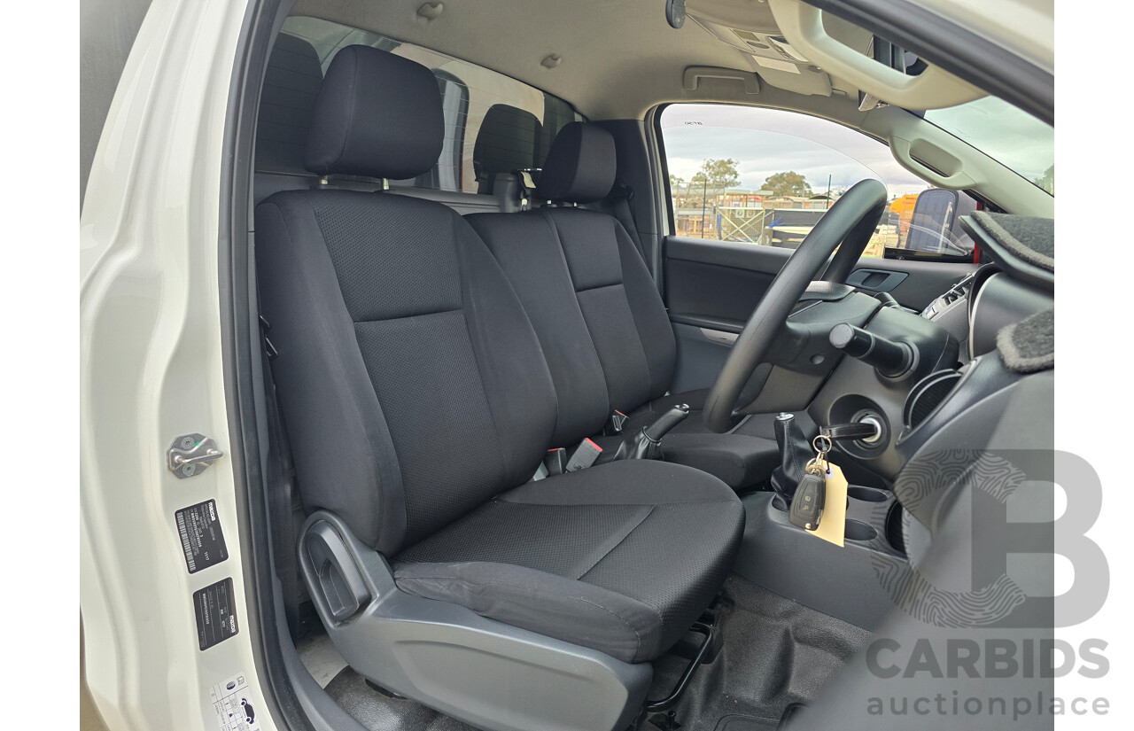 11/2017 Mazda BT-50 XT (4x4) UR0YG1 2d Cab Chassis Cool White Turbo Diesel 3.2L