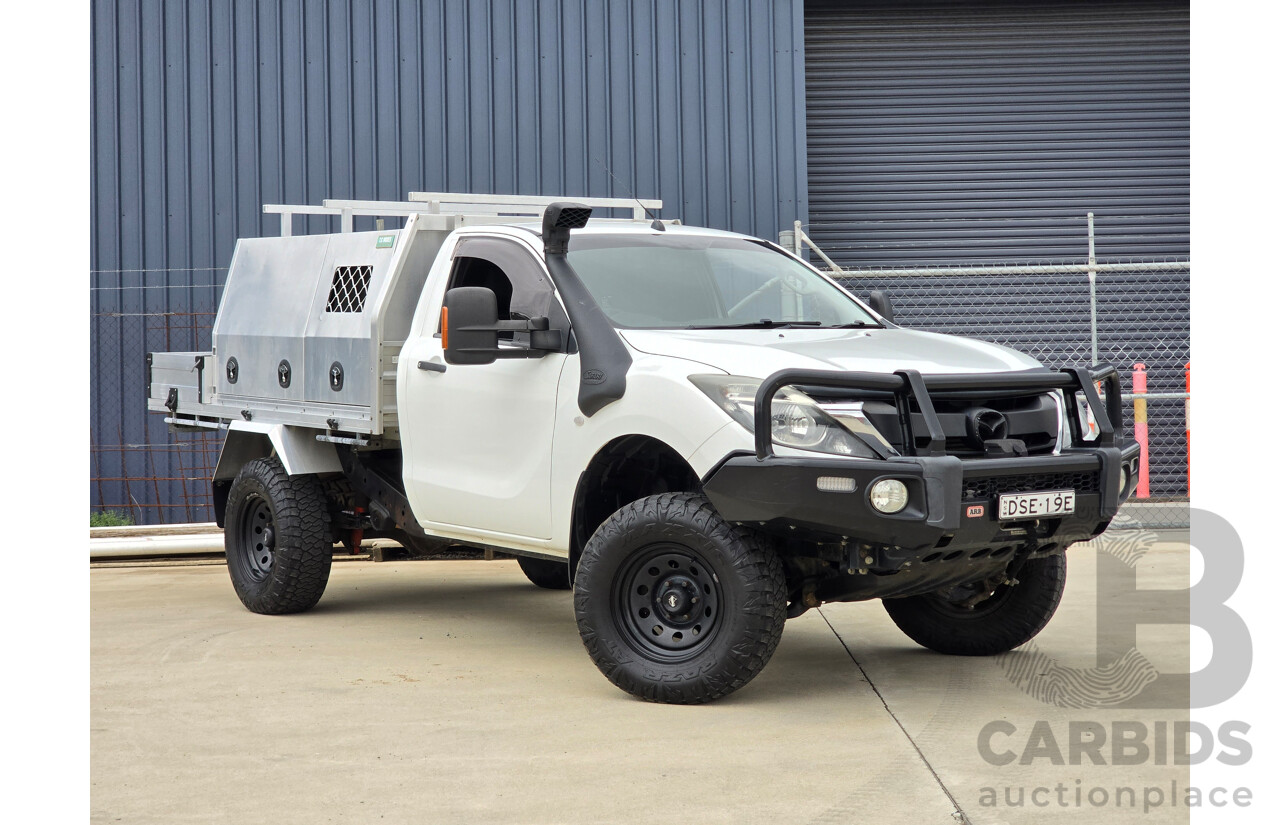 11/2017 Mazda BT-50 XT (4x4) UR0YG1 2d Cab Chassis Cool White Turbo Diesel 3.2L