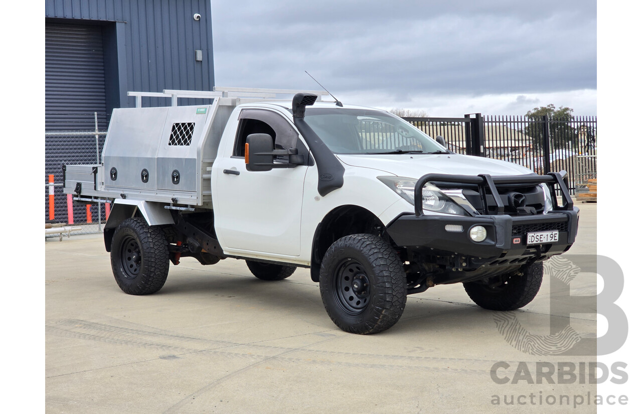 11/2017 Mazda BT-50 XT (4x4) UR0YG1 2d Cab Chassis Cool White Turbo Diesel 3.2L
