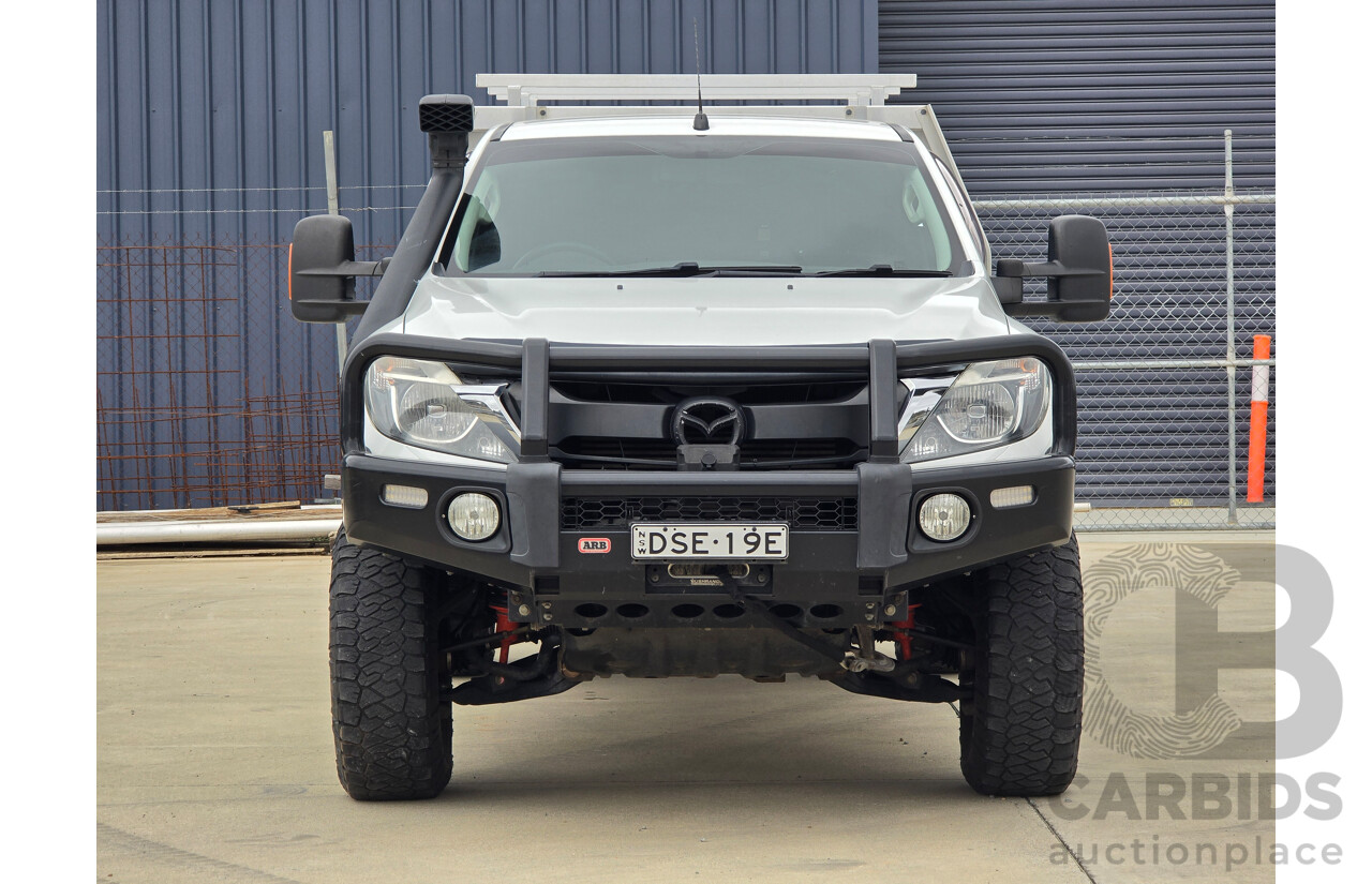 11/2017 Mazda BT-50 XT (4x4) UR0YG1 2d Cab Chassis Cool White Turbo Diesel 3.2L