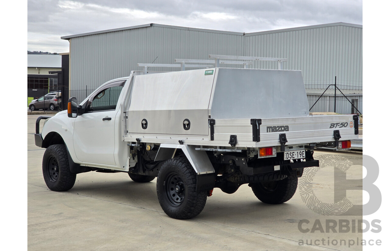 11/2017 Mazda BT-50 XT (4x4) UR0YG1 2d Cab Chassis Cool White Turbo Diesel 3.2L