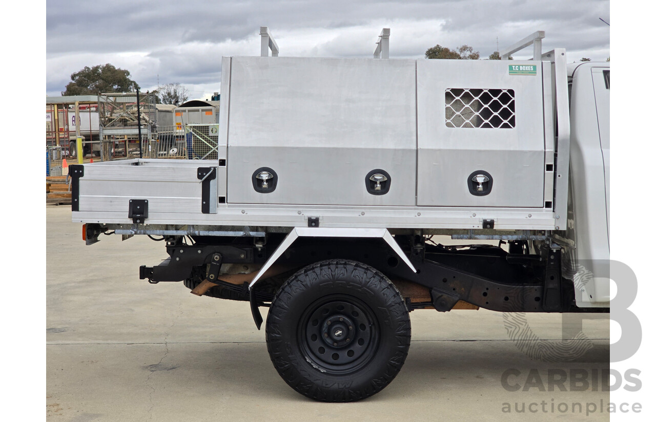 11/2017 Mazda BT-50 XT (4x4) UR0YG1 2d Cab Chassis Cool White Turbo Diesel 3.2L