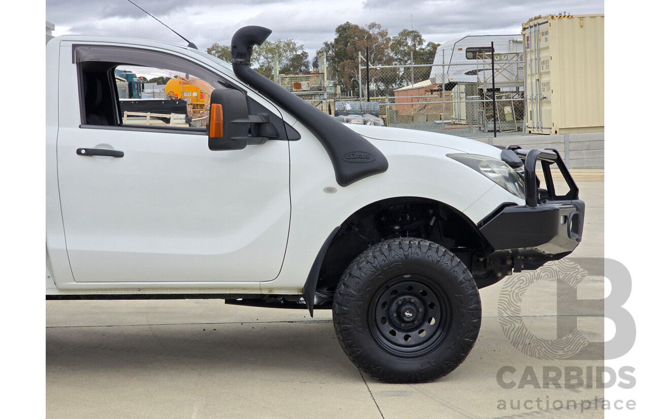 11/2017 Mazda BT-50 XT (4x4) UR0YG1 2d Cab Chassis Cool White Turbo Diesel 3.2L