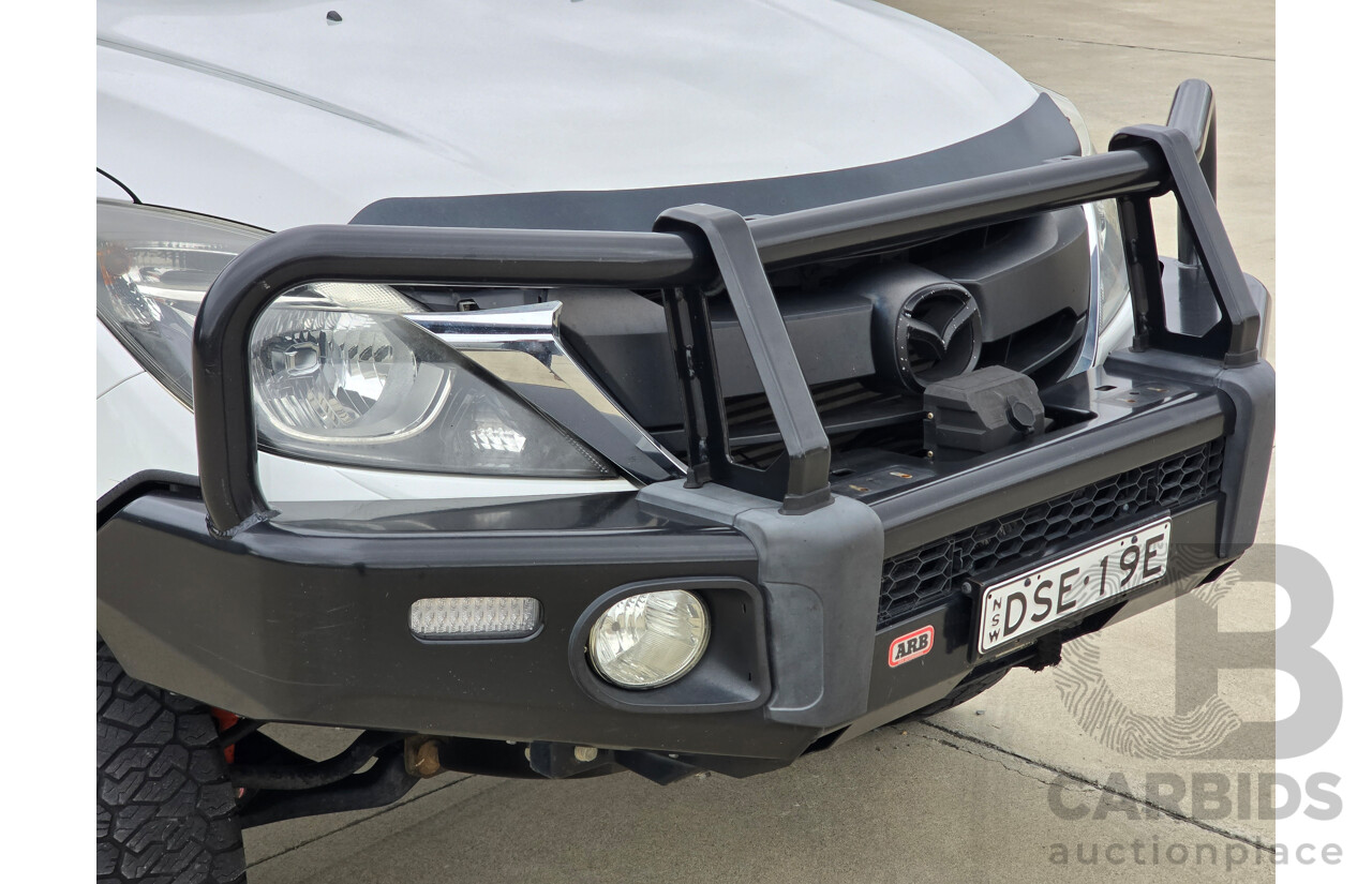 11/2017 Mazda BT-50 XT (4x4) UR0YG1 2d Cab Chassis Cool White Turbo Diesel 3.2L
