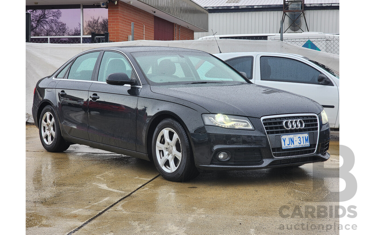 6/2012 Audi A4 1.8 TFSI B8 (8K) MY12 4d Sedan Black 1.8L