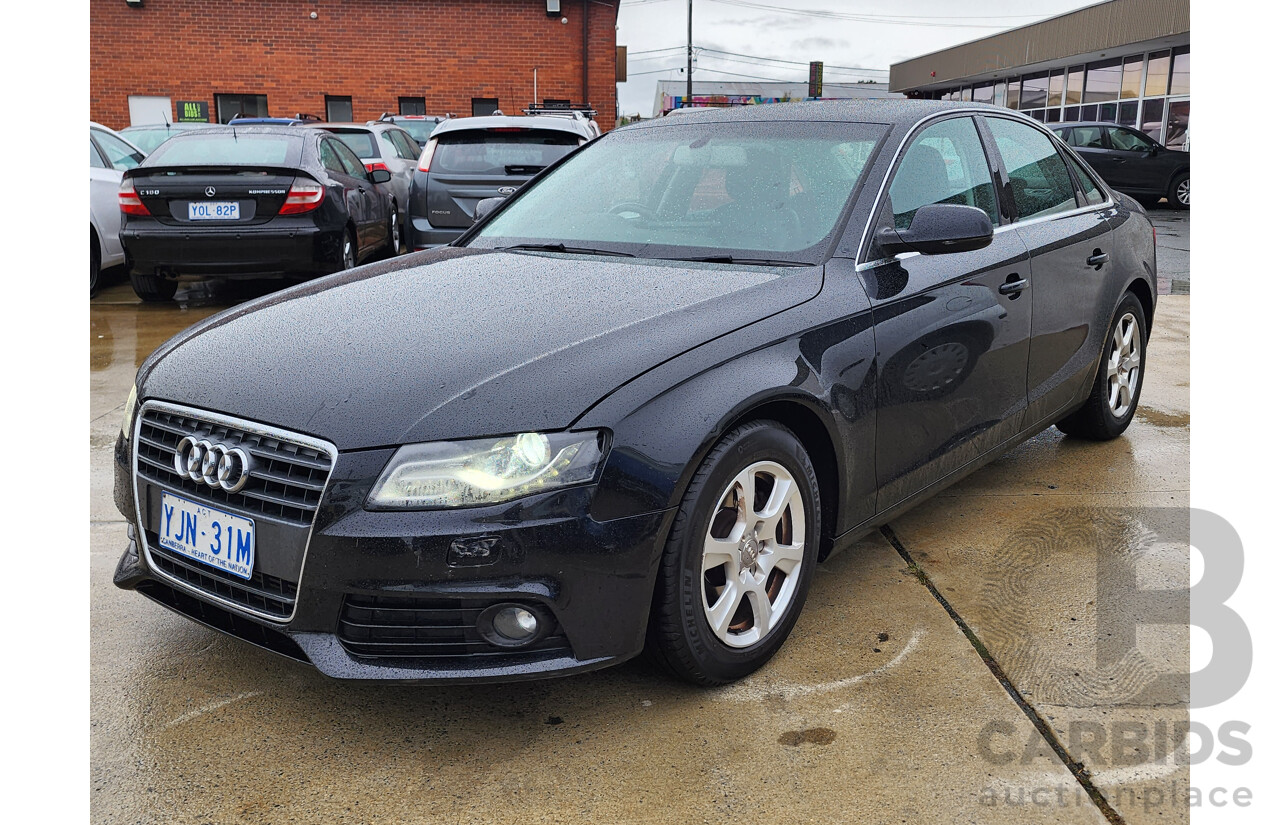 6/2012 Audi A4 1.8 TFSI B8 (8K) MY12 4d Sedan Black 1.8L