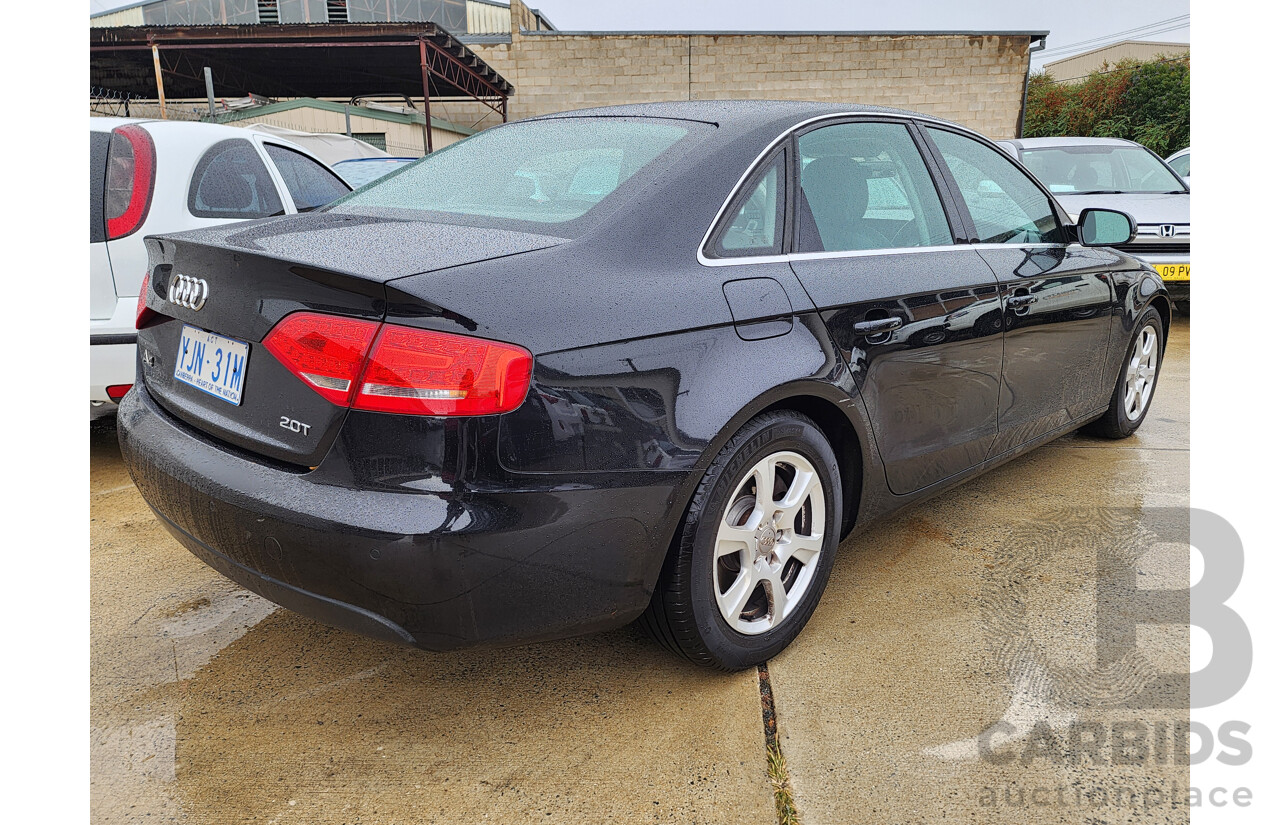 6/2012 Audi A4 1.8 TFSI B8 (8K) MY12 4d Sedan Black 1.8L