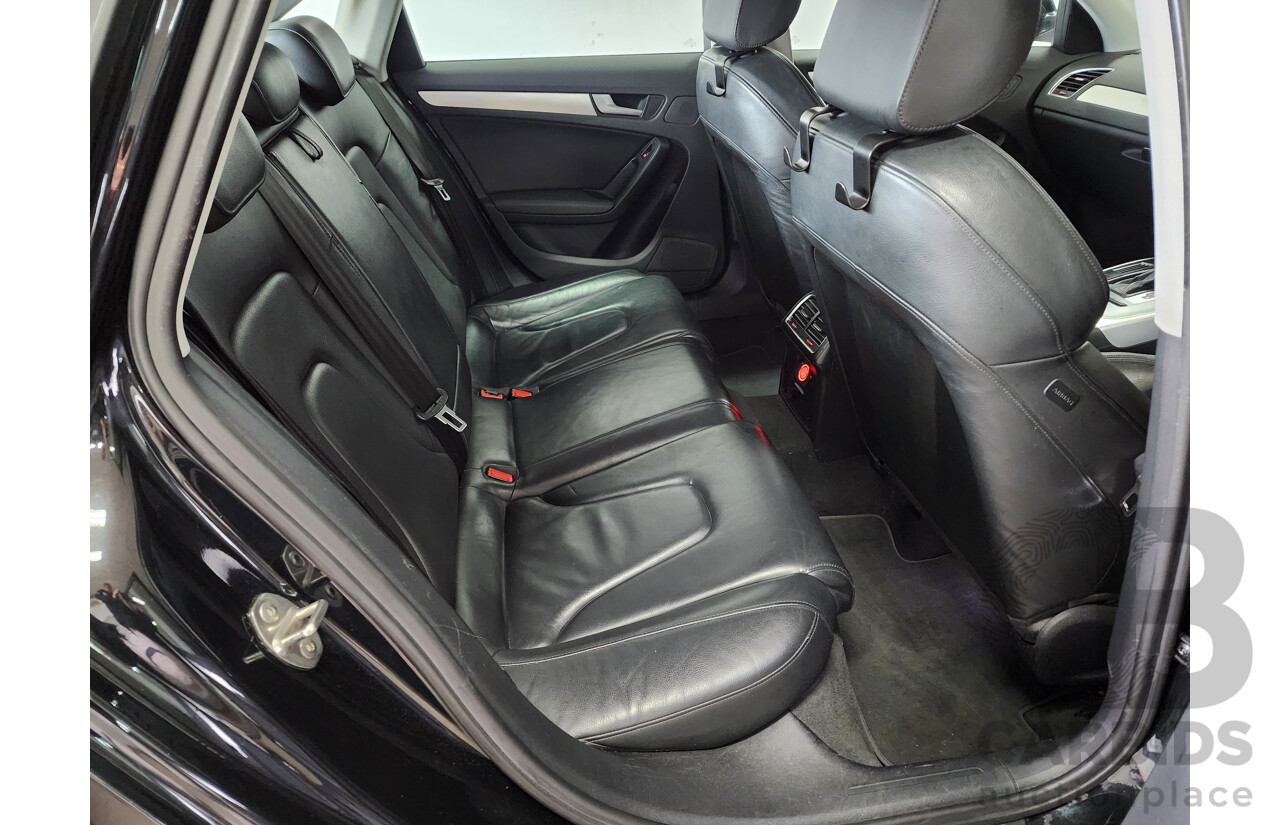 6/2012 Audi A4 1.8 TFSI B8 (8K) MY12 4d Sedan Black 1.8L