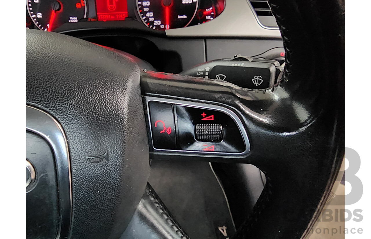 6/2012 Audi A4 1.8 TFSI B8 (8K) MY12 4d Sedan Black 1.8L