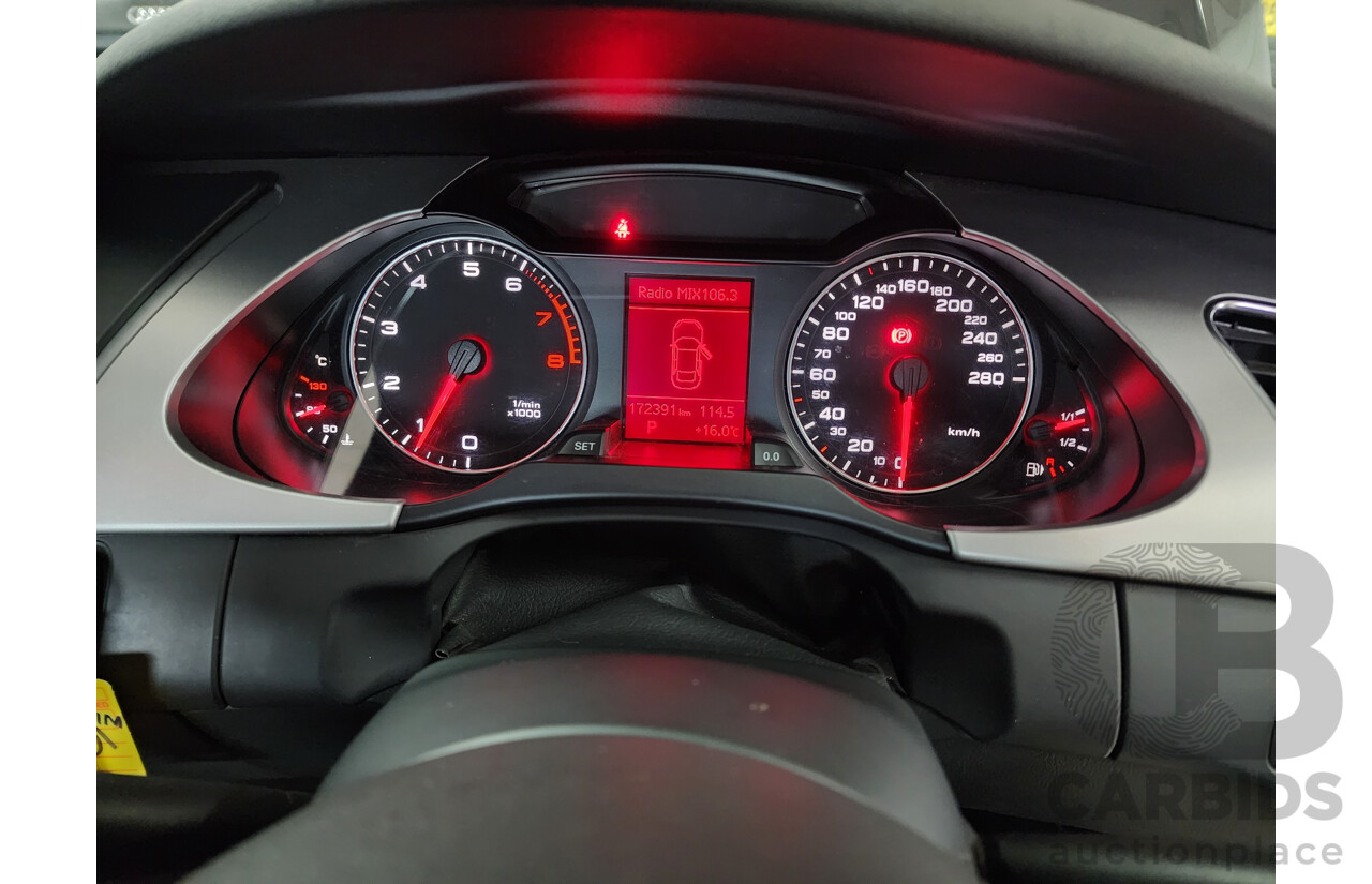 6/2012 Audi A4 1.8 TFSI B8 (8K) MY12 4d Sedan Black 1.8L