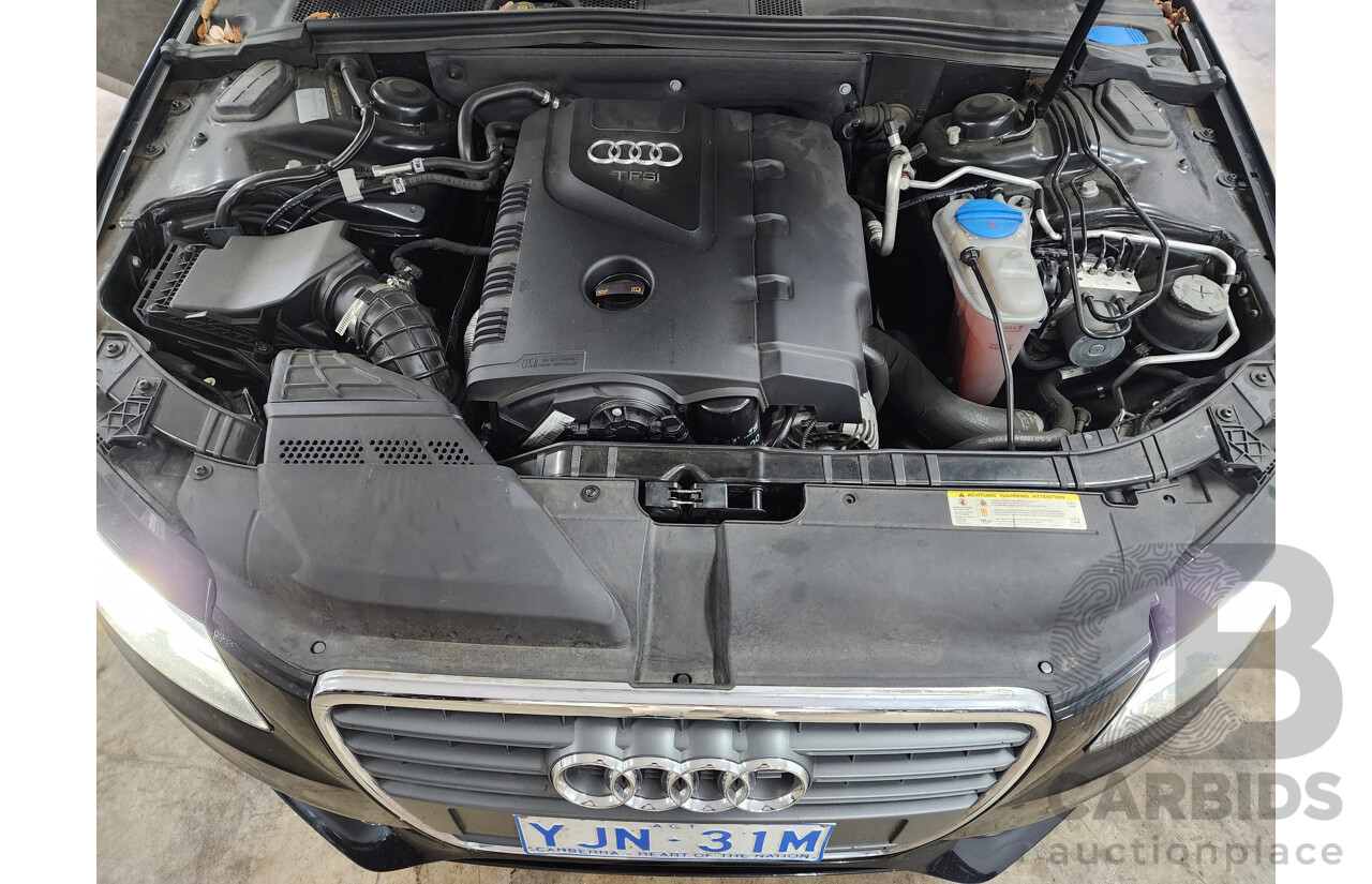 6/2012 Audi A4 1.8 TFSI B8 (8K) MY12 4d Sedan Black 1.8L