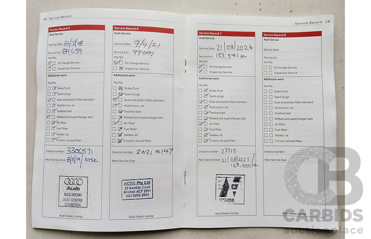 6/2012 Audi A4 1.8 TFSI B8 (8K) MY12 4d Sedan Black 1.8L