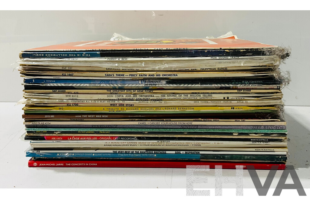 Collection of 12” Vinyl Records of Several Genres