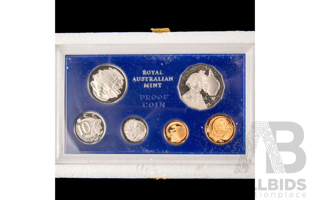 Australian RAM 1970 Six Proof Coin Set, Captain Cook Fifty Cent