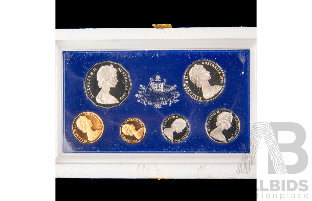 Australian RAM 1970 Six Proof Coin Set, Captain Cook Fifty Cent