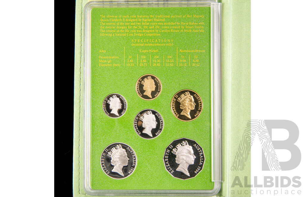 Australian RAM 1994 Six Proof Coin Set, International Year of the Family