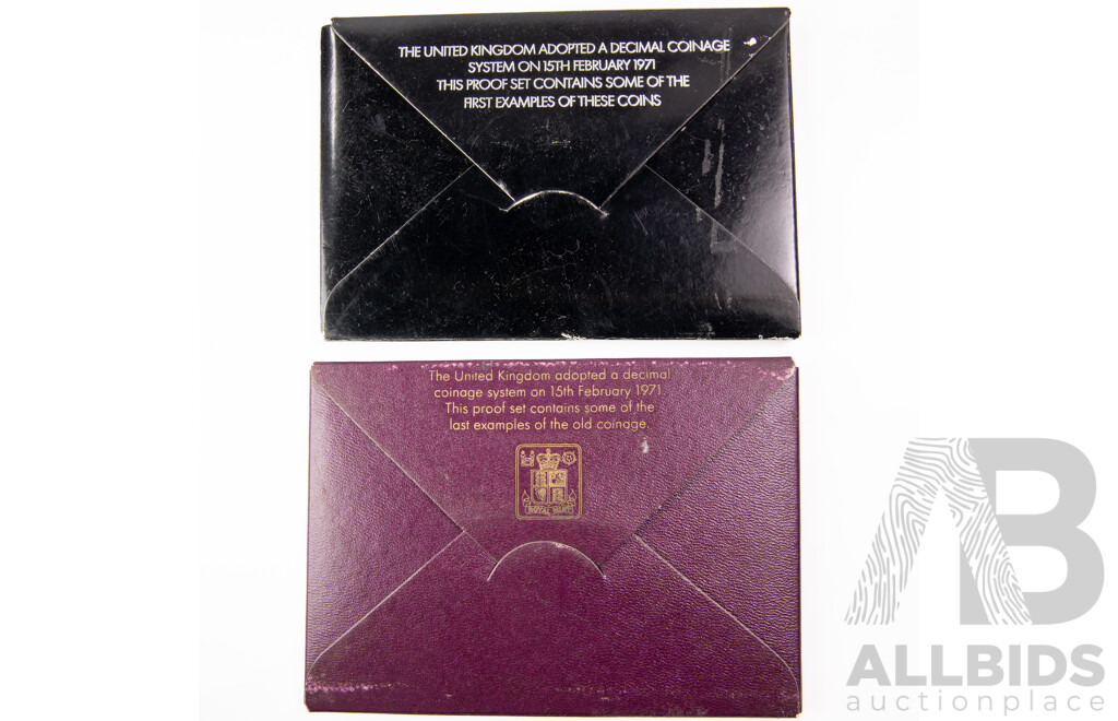 United Kingdom and North Ireland 1970/1971 Proof Coin Sets